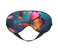 Beautiful Butterfly Printed Eye Mask,Blackout Sleep & Eye Mask for Women,Sleep Mask with Adjustable Strap, Suitable for Both Bedtime and Travel