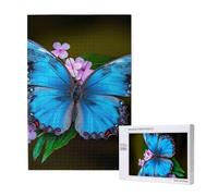 Beautiful butterfly Printed Jigsaw Puzzle with Storage Box, Wooden Puzzle for Adults and Kids, 1000 Pieces Family Fun Decorative Game