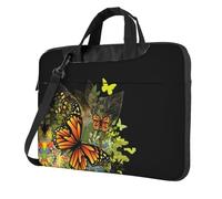 Beautiful Butterfly Printed Waterproof Laptop Case Ultra-Thin Portable One-Shoulder Laptop Bag 600d Oxford 13in/14in/15.6in