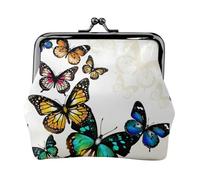 Beautiful Butterfly Printing Lightweight Coin Purse, Minimalist Wallet for Coffee Runs and Local Outings
