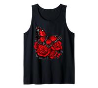 Beautiful Butterfly Red Butterfly Lovers Women Tank Top