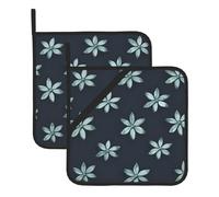 Beautiful Camellia Set Of 2 Pot Holders, Kitchen Potholder Set, 8 X 8 Inches, &Perfect For Everyday Baking And Cooking.