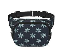 Beautiful Camellia Square Double Layer Waist Bag Belt - Unisex Everywhere Fanny Pack Purse for Running, Travel, Hiking, Fitness, Black, One Size