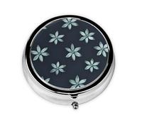 Beautiful Camelliaa Small Three-Compartment Medicine Box That Can Be Placed in Your Pocket Or Purse and Can Store Vitamins.