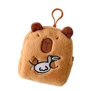 Beautiful Capybara Coin Dumbbell Headphones Storage Bag Change Purse Magic Animal Coin Bag Plush Decorative Wallet Plush Interchangeable Kapybara Charm Bag Decorative Wallet, pelicans, Mass beauty
