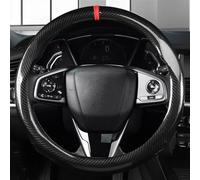 beautiful Carbon Fiber+Suede Cow Leather Car Steering Wheel Cover Auto Accessories For Civic 2016-2022 10th (Color : B)