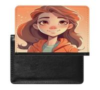 Beautiful Cartoon Girl Passport Cover Protector Rfid Blocking Passport Holder Id Card Holder Secure Travel Wallet Organizer for Passport Tickets Credit Cards, style, One Size