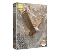 Beautiful Carved Eagle Bird Puzzles for Adults 1000 Pieces Fun, Pretty Animal Plant Tree Mountain Art Jigsaw Puzzles, Fantasy Landscape Forest Wildlife Fantasy Puzzle