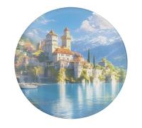 Beautiful Castle Port Cute Fridge Magnets for Locker Decorative Refrigerator Magnets for Whiteboard