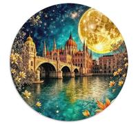 Beautiful Castle Scene 1000 Piece Jigsaw Puzzle for Adults European Architecture Brainteasing Jigsaws Challenge Games Fun Present & Activity 1000pcs (67.5x67.5cm)