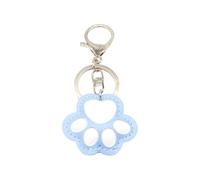 Beautiful Cat Paw Key Holder PU Leather Pendant Heychain Portable Bag Charm Backpack Hanging Decoration For Friends Cat Paws Gift For Women, blue, One Size