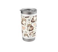 Beautiful Cats Pattern Cute Kittens Scottish Fold Cat Stainless Steel Insulated Tumbler