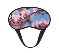 Beautiful Cherry Blossoms Print Blackout Sleep Mask - Side Sleeper Eye Cover, Soft Comfort, Perfect for Travel, Meditation