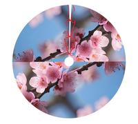 Beautiful Cherry Blossoms Print Christmas Tree Skirt, Winter Xmas Tree Mat Decorations For Home Party Holiday Decorations