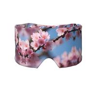 Beautiful Cherry Blossoms Print Sleep Eye and Ear Muffs Mask - Adjustable Yoga Travel Headband, Keep Warm Shading Comfortable Aid