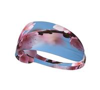 Beautiful Cherry Blossoms Sports Headband For Men Women Tennis Sweat Band For Workout Sports Headbands Elastic For Running