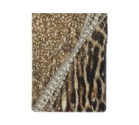 Beautiful Chic Girly Leopard Animal Faux Fur, PU Leather Laptop Sleeve, Notebook Bag Laptop Case Sleeve Tablet Briefcase