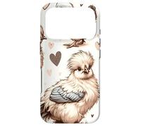 Beautiful Chickens Pattern Aesthetic Silkie Chicken Case for iPhone 17 Pro