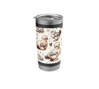 Beautiful Chickens Pattern Aesthetic Silkie Chicken Stainless Steel Insulated Tumbler