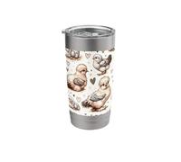 Beautiful Chickens Pattern Aesthetic Silkie Chicken Stainless Steel Insulated Tumbler