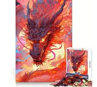 Beautiful Chinese Dragon 1000 Piece Jigsaw Puzzles for Teenagers Jigsaw Thought Training Casual Relaxation Uniform Cut Birthday Present (50x75cm)