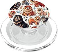Beautiful Chows Pattern Cute Chow Chows PopSockets PopGrip for MagSafe