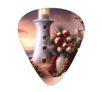 beautiful christmas image Printed Guitar Picks 12-Piece Set - Comfortable, Versatile Plectrum for All Guitar Styles & Players