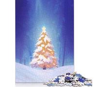 Beautiful Christmastree Puzzles 1000 Pieces Wooden Puzzles for Adults & Teenager Learning Educational Toys 1000pcs (75x50cm)