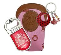 Beautiful Cigarette Case for Women to Carry The Cigarette Box with a Flemish Keyring and a Bottle Opener with Magnet - So You Have A Useful Accessory Set