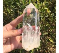 Beautiful Clear Lemurian Seed Quartz Point Cluster Crystal