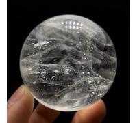 Beautiful Clear White Crystal Quartz Sphere Ball Collection Ornaments (Size : 1100-1200g)