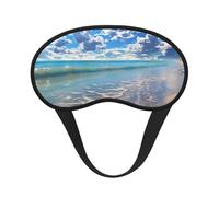 Beautiful Cloud Beach Sleep Eye Mask for Women Men Soft and Comfortable Sleep Mask Blackout Sleeping Eye Cover for Travel Yoga Nap Shift Work