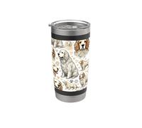 Beautiful Clumber Spaniel Dogs Pattern Cute Clumbers Stainless Steel Insulated Tumbler