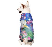 Beautiful Cockatoo Bird Flower Small Pets Wear Hoodies,Dog Jumper Sweatshirt,Warm And Lightweight, Soft Texture, Easy To Wear