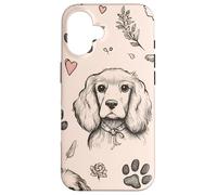 Beautiful Cocker Spaniels Pattern American Cocker Spaniel Case for iPhone 16