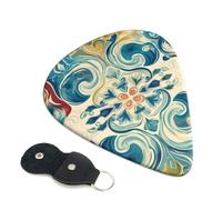 Beautiful Color Guitar Plectrums, 6 Guitar Plectrums, Double Sided Printing, For Acoustic Guitar, Bass, Ukulele, Electric Guitar (0.46 Mm 0.71 Mm 0.96 Mm)