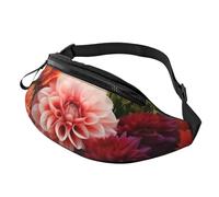 Beautiful Colorful Flowers Fanny Pack for Men Women Crossbody Waist Bag Waterproof Sports Belt Bag Outdoor Hip Pack