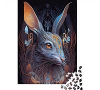 Beautiful Colorful Rabbit Jigsaw Puzzles 1000 Pieces Jigsaw Puzzle for Adults Intellectual Game Jigsaw Puzzle Toys for Adults 1000pcs (38x26cm)