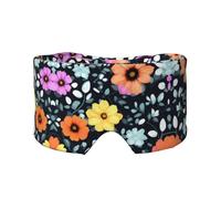 Beautiful Colourful Flowers Printed Sleep Eye and Ear Masks (26.8×4.3 inches) Suitable for Travel, Yoga, Deep Rest Indoor and Outdoor