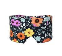 Beautiful Colourful Flowers Unisex Side Sleeping Headband, Sleeping Eye Mask and Ear Muffs, (26.8 * 4.3 inches), Indoor and Outdoor Travel Yoga Adjustable Comfort Eye and Ear Muffs,