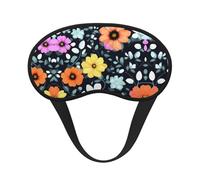 Beautiful Colourful Flowers Universal Lightweight Eye Mask: Great for Travel, Office Naps and Shift Work. Provides a Comfortable Sleeping Environment