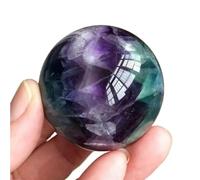 Beautiful Colourful Fluorite Quartz Crystal Ball Stone Ornaments (Size : 1500-1600g) Gemstone Stone