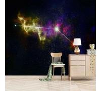 Beautiful Colourful Stars Galaxy Universe 3D Wallpaper Easy Install Feature Office Living Room Sofa Bedroom TV Background Wall Decoration-350cm×256cm