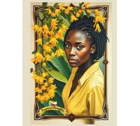 Beautiful Comoros Woman with Ylang Ylang Flower & Flag, Dot Grid Journal