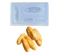 Beautiful Confections Silicone Mold Flexible Doll House Food Bread Toy Mold for Making Candy Chocolate Fondant Dessert