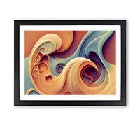 Beautiful Coral Reef Art Vol.3 Abstract Framed Print | A3 Black Framed Wall Art | Ready to Hang | Abstract Fantasy Picture | Living Room Bedroom Lounge Office