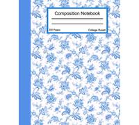 Beautiful Cornflower Blue Flowers Composition Notebook: Cute Vintage Flowers, College Ruled, Great Gift or Present for You, Your Loved Ones or Friends