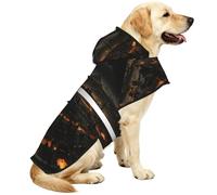 Beautiful Country Waterproof Dog Raincoat And Rain Jacket With Hood, Reflective Strips And Adjustable Belly Strap, Fits Small To Large Dogs