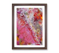 Beautiful Creations Abstract Framed Wall Art Print A2 Walnut