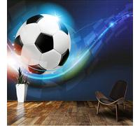 Beautiful Creative Football Colours Stripes Shine 3D Wallpaper Premium Textured Silk Study Dining Living Room Bedroom Sofa TV Wall Easy Install-200cm×140cm